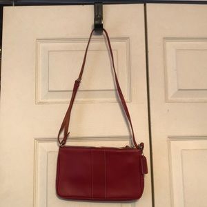 Coach Leather Purse Red